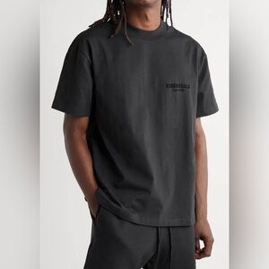 NWT Essentials Fear of God Stretch Limo Black Tee Mens Medium